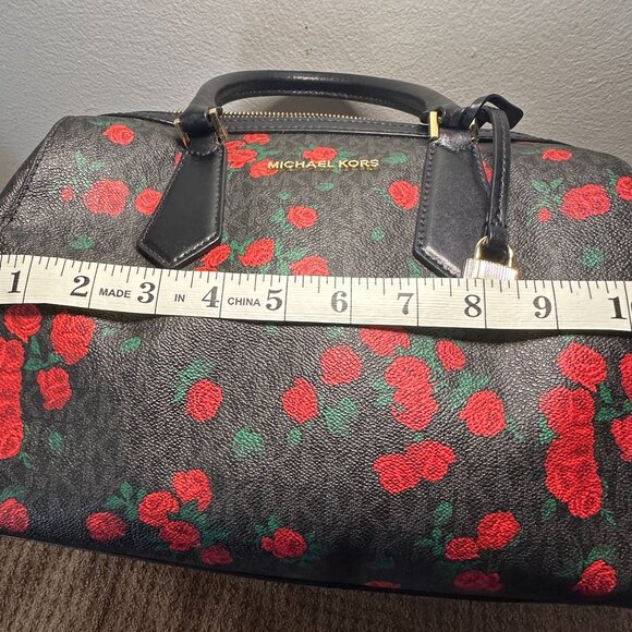 Michael Kors Rose Hayes Duffle Satchel Crossbody - Picture 6 of 10